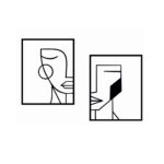 Sticker perete Geometric Face