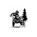 Sticker perete Motocicleta