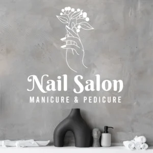 Sticker salon infrumusetare Nail studio 3