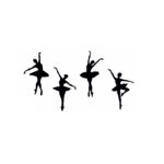 Sticker perete copii balerine - imagine 4