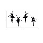 Sticker perete copii balerine - imagine 5