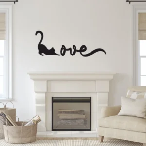 Sticker perete Cat Love