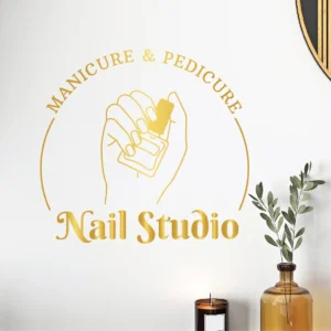 Sticker salon infrumusetare Nail studio 5