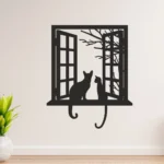 Sticker perete Cats Window