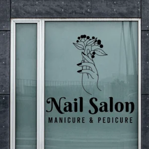 Sticker salon infrumusetare Nail studio 3