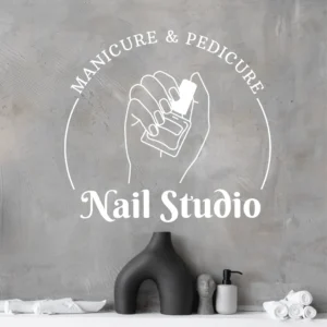 Sticker salon infrumusetare Nail studio 5