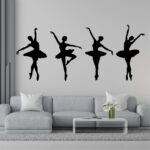Sticker perete copii balerine - imagine 3