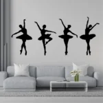 Sticker perete copii balerine