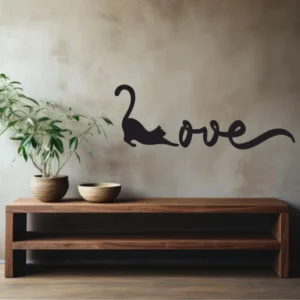 Sticker perete Cat Love