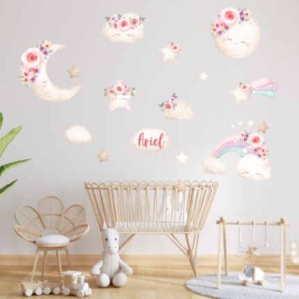 Sticker Personalizat Nume Fete Luna