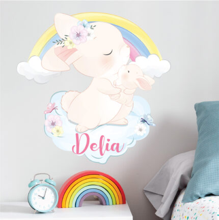 Sticker copii personalizat Iepuras