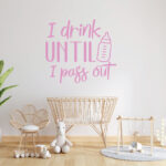 Sticker perete copii Pass Out - imagine 3