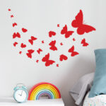 sticker perete fluturi