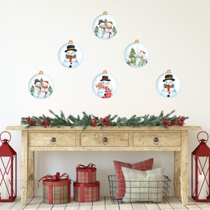 Sticker perete Craciun Ornamente