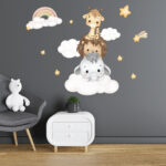 Sticker perete copii Animale pe Norisori