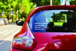 Sticker masina Nu Rade!