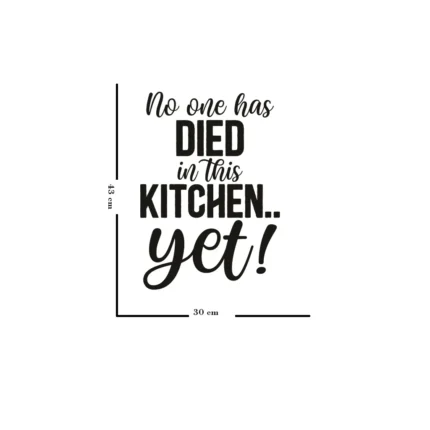 Sticker bucatarie No One