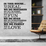 Sticker In this house