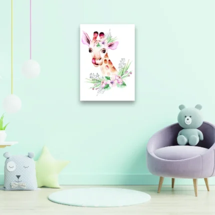 Tablou canvas copii Girafa