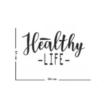 Sticker perete Healthy Life