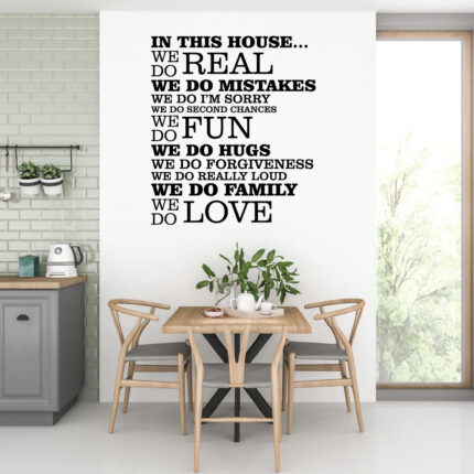 Sticker In this house