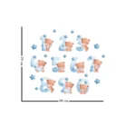 Stickere perete copii Cifre si Ursuleti