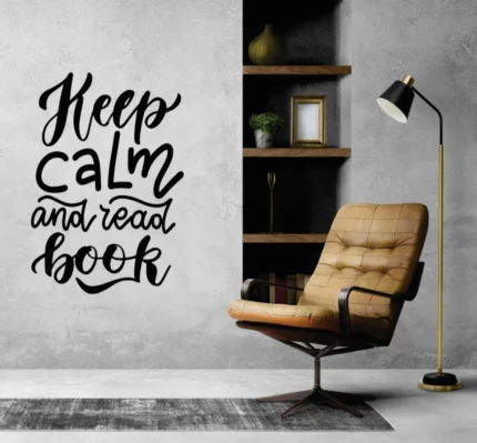 Sticker perete Keep Calm and Read a Book