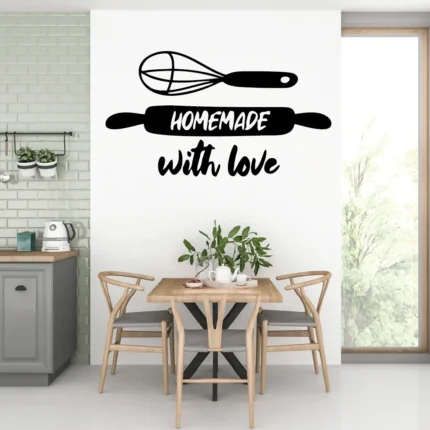 Sticker bucatarie Home Made With Love