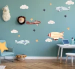 Sticker perete copii Avioane
