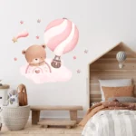 Sticker perete copii Ursulet Roz