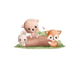 Sticker perete animale de padure