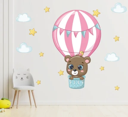 Sticker perete Ursulet Roz