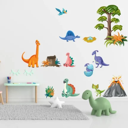 Sticker perete copii Dinozauri
