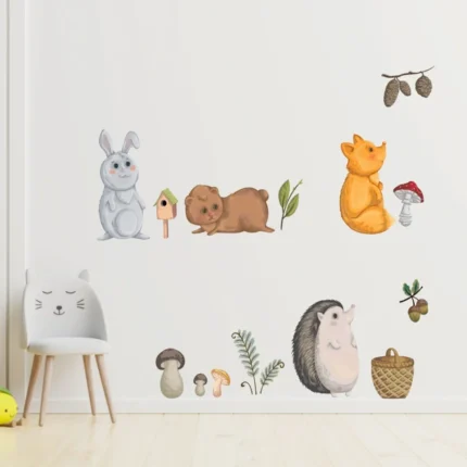 Stickere perete copii Animale de Padure 2