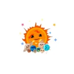 Sticker perete copii Planete