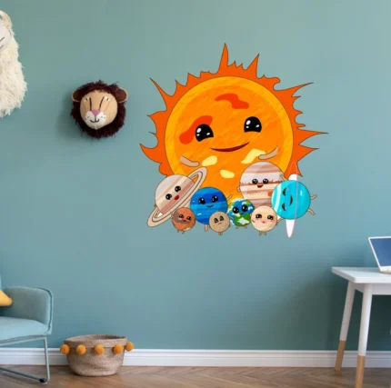 Sticker perete copii Planete