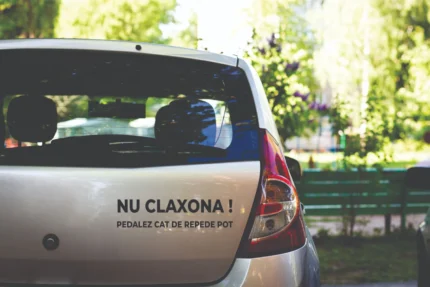 Sticker masina Nu claxona!