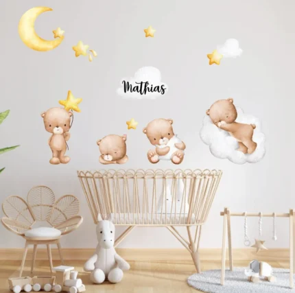 Sticker personalizat copii Ursuleti