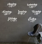 Sticker perete Days