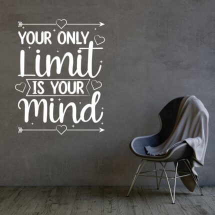 Sticker perete birou Limit