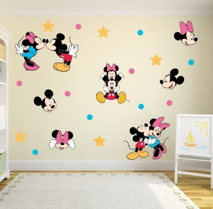 Stickere Mickey Mouse si Minnie Mouse