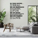 Sticker In this house