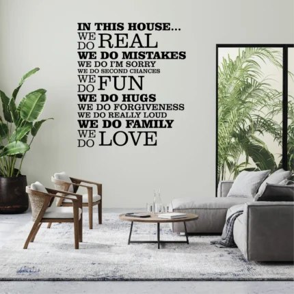 Sticker In this house