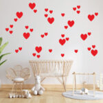 Sticker perete Inimi