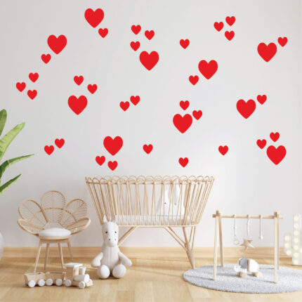 Sticker perete Inimi