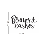 Sticker salon Brows and Lashes