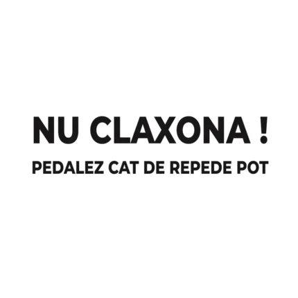 Sticker masina Nu claxona!