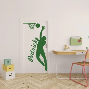 Sticker personalizat cu nume Basketballplayer
