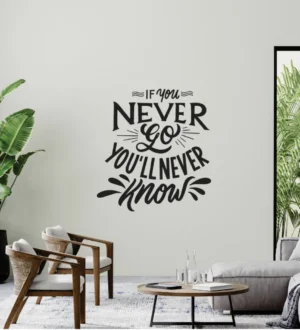 Sticker perete Never Know