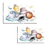 Sticker perete copii Animale Somnoroase